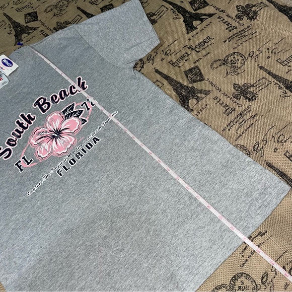 Fruit Of The Loom NWT! South Beach Florida Heather Gray Tshirt Size S - Picture 8 of 10